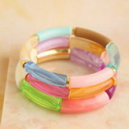 New 8 May - Acrylic tube beads transparent